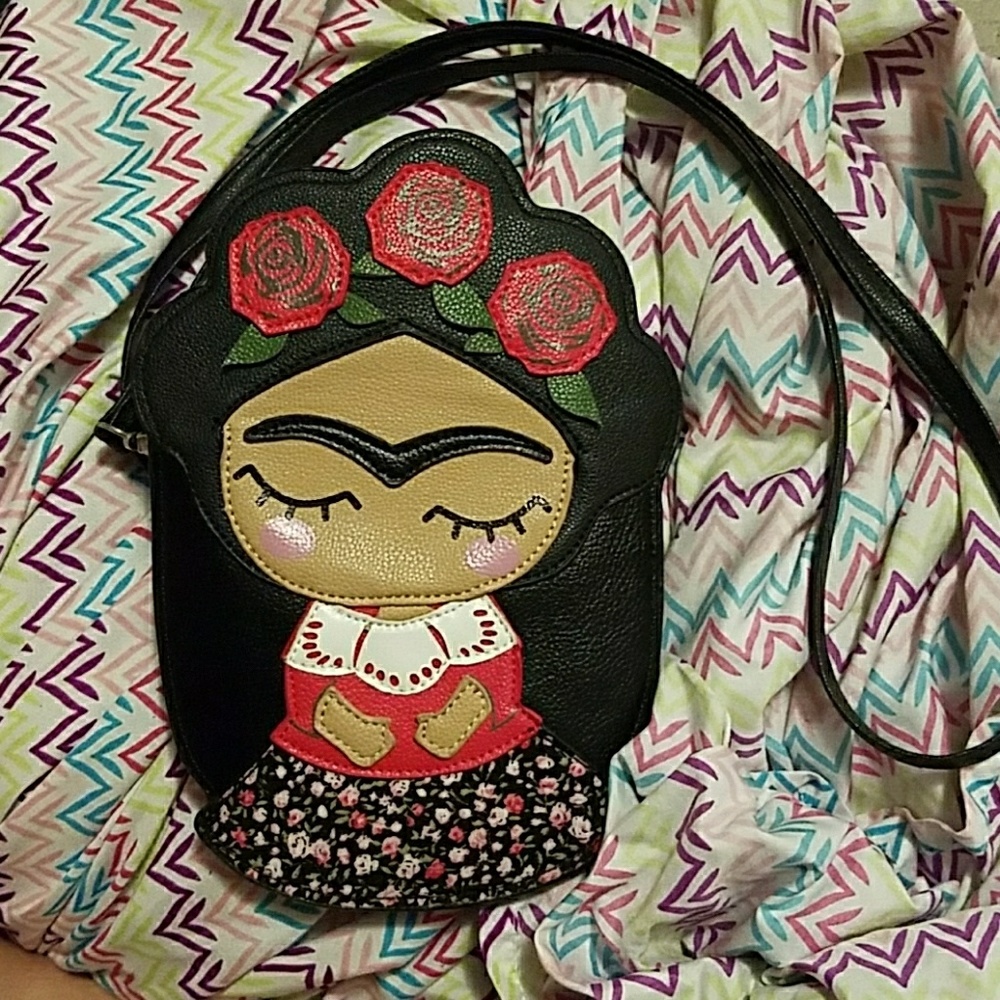 Unique Frida Khalo inspired Crossbody purse